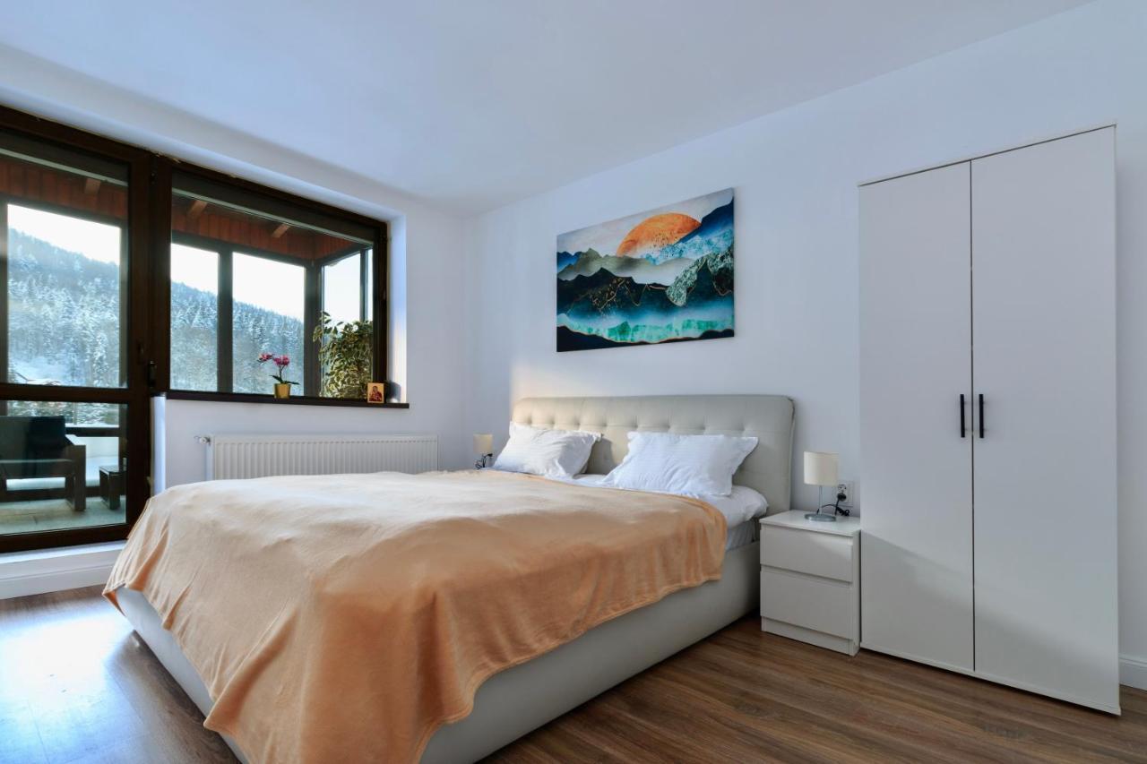 Best View Ap With Parking And 2 Bathrooms Sinaia Exteriör bild