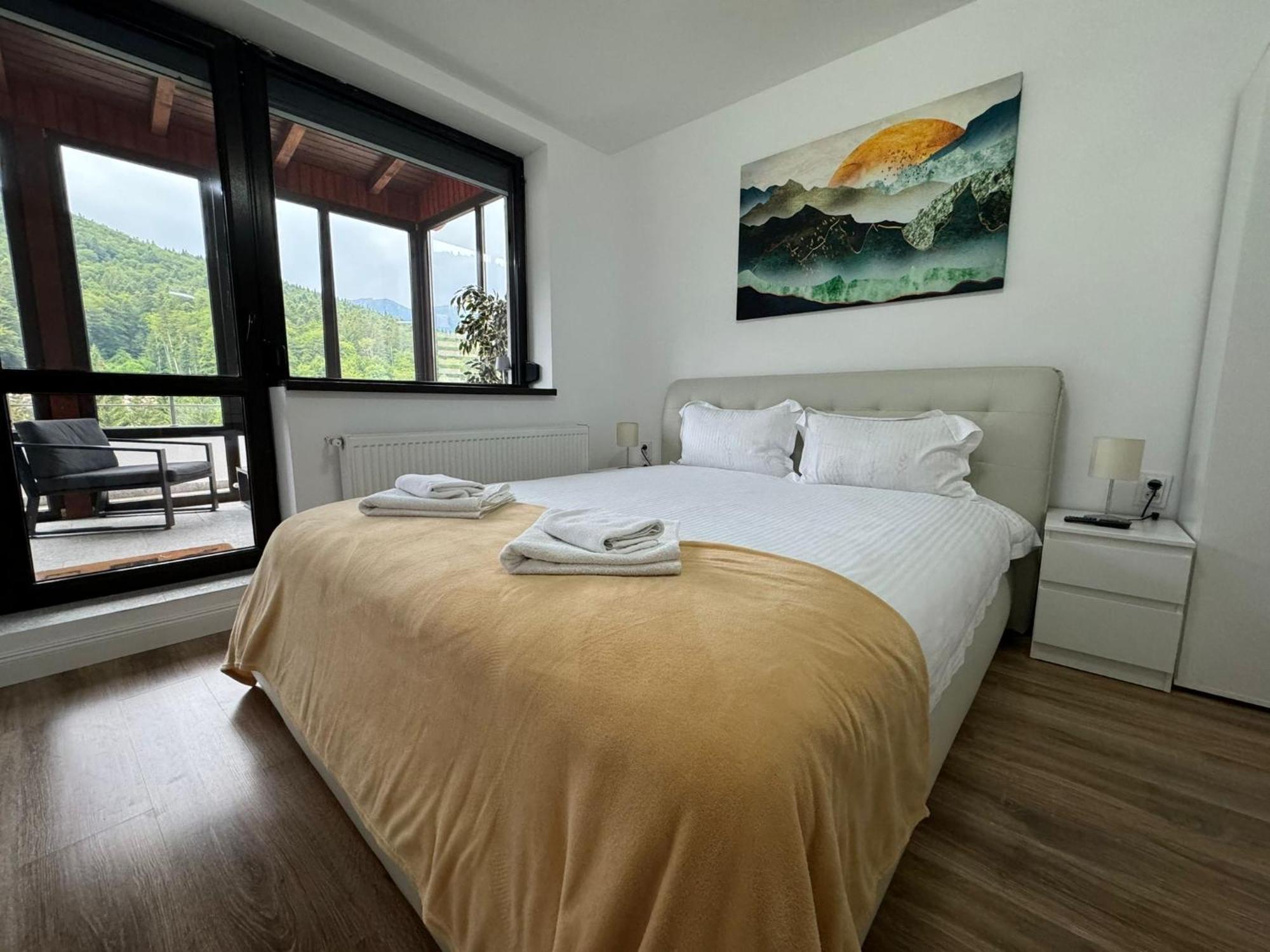 Best View Ap With Parking And 2 Bathrooms Sinaia Exteriör bild